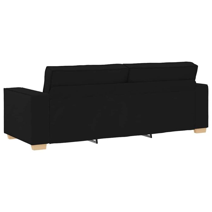 Novaro Kanapé 3 db Fekete Lábbal kevert anyag - Image 8
