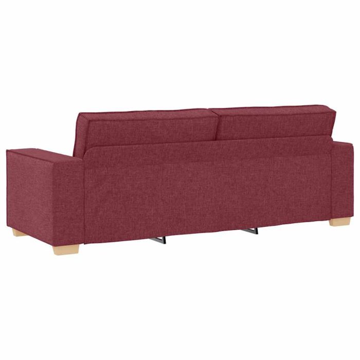 Novaro Kanapé 3 db Bordó Lábbal kevert anyag - Image 9
