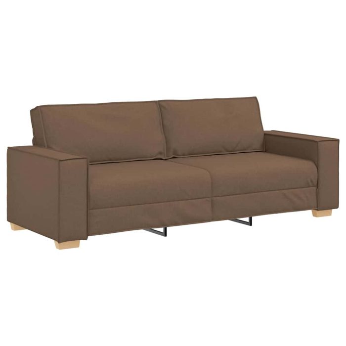 Novaro Kanapé 3 db Barna Lábbal kevert anyag - Image 6