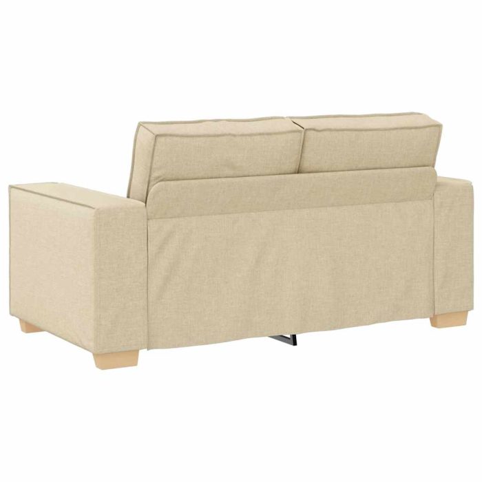 Novaro Kanapé 3 db Krém Lábbal kevert anyag - Image 8
