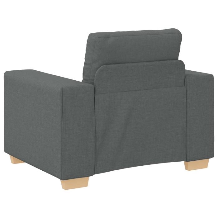 Novaro Kanapé 3 db Sötétszürke Lábbal kevert anyag - Image 7