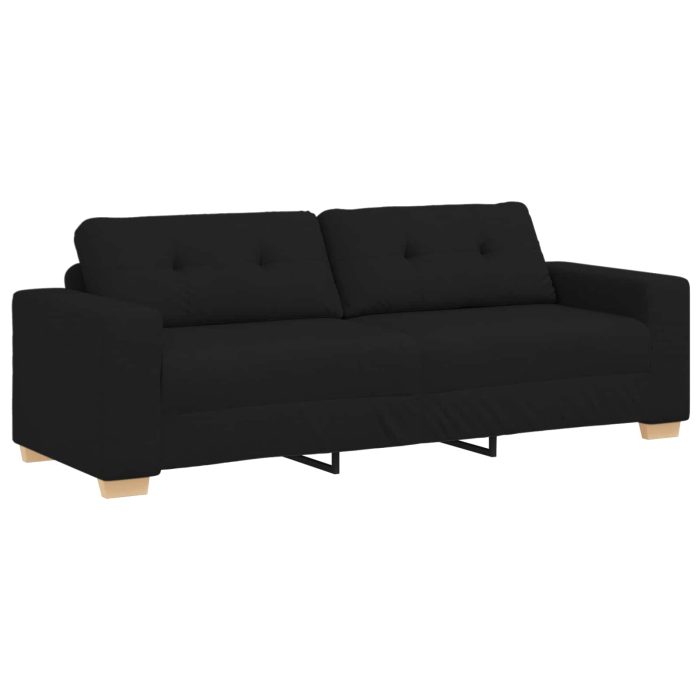 Novaro Kanapé 3 db Fekete Lábbal kevert anyag - Image 6