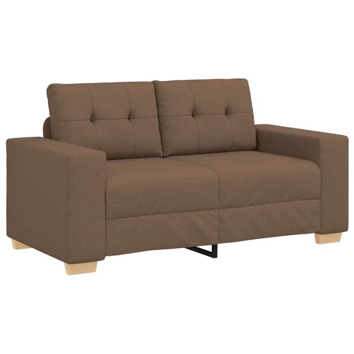 Novaro Kanapé 3 db Barna Lábbal kevert anyag - Image 4