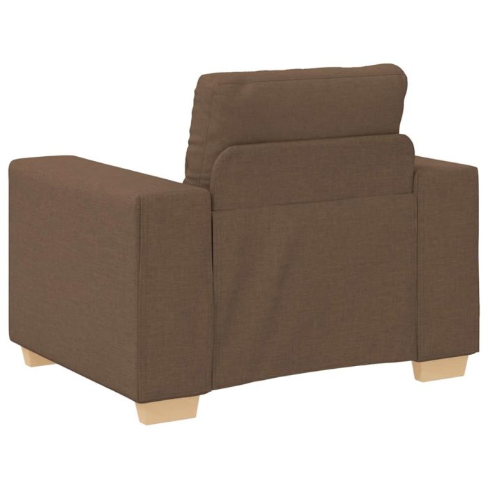 Novaro Kanapé 3 db Barna Lábbal kevert anyag - Image 5