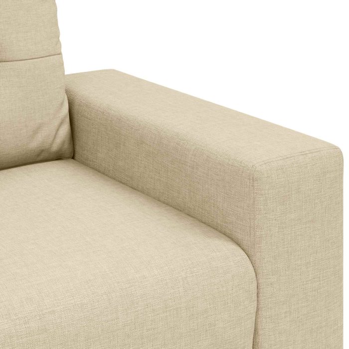 Novaro Kanapé 3 db Krém Lábbal kevert anyag - Image 10
