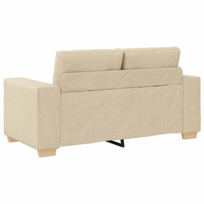 Novaro Kanapé 3 db Krém Lábbal kevert anyag - Image 8