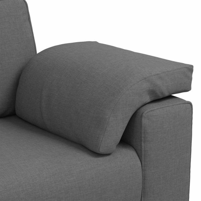 Novaro Kanapé 3 db Sötétszürke Lábbal kevert anyag - Image 10