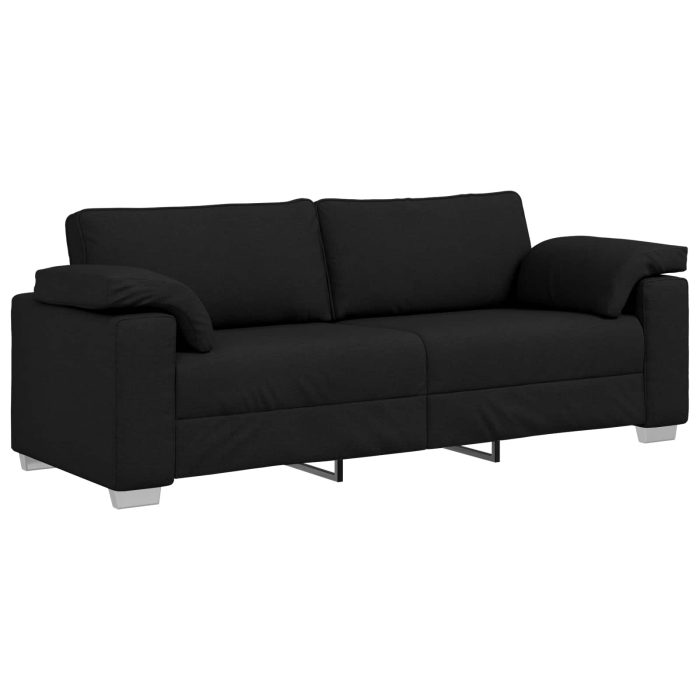 Novaro Kanapé 3 db Fekete Lábbal kevert anyag - Image 6