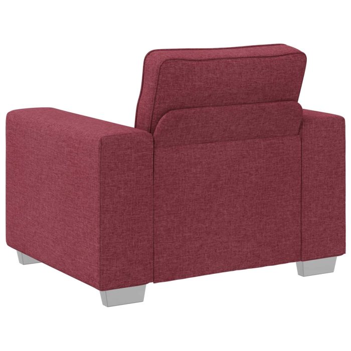 Novaro Kanapé 3 db Szélvörös Lábbal kevert anyag - Image 7