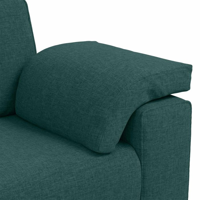 Novaro Kanapé 3 db Sötétzöld Lábbal kevert anyag - Image 10