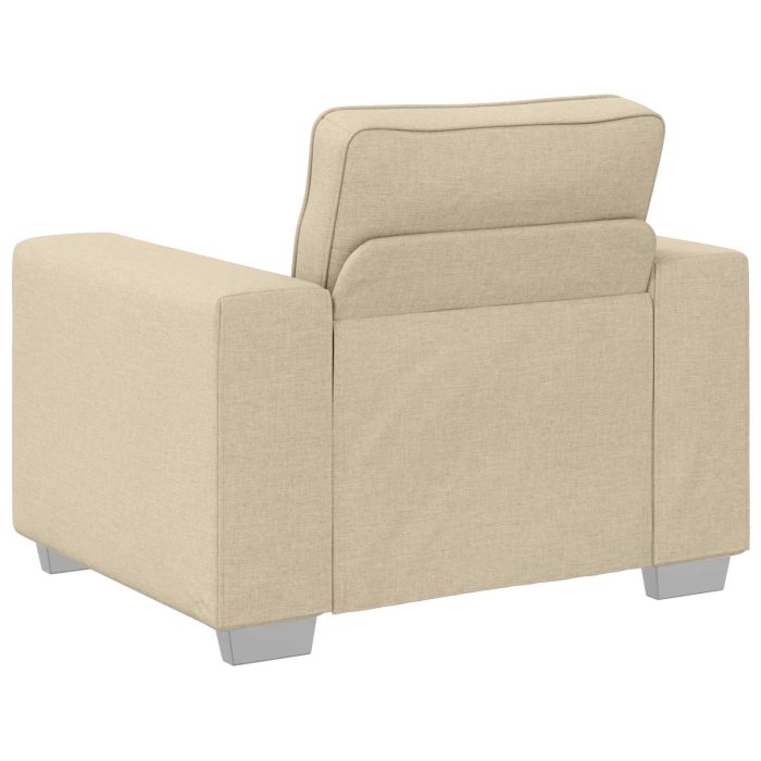 Novaro Kanapé 3 db Krém Lábbal kevert anyag - Image 7