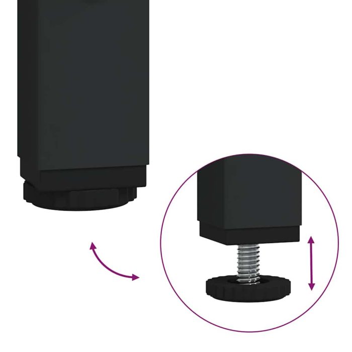 Novaro Fürdőszoba bútor szett 2 db Szürke Sonoma és Fekete - Image 9