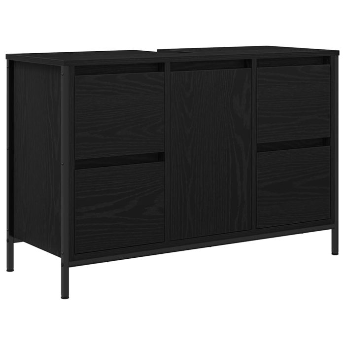 Novaro Fürdőszoba bútor szett 2 db Fekete tölgy 36 x 35 x 165 cm - Image 5
