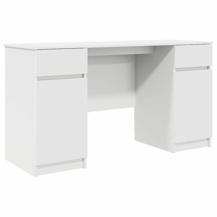 Novaro Asztal Fehér Szerelt fa 140 x 49 x 76 cm - Image 2