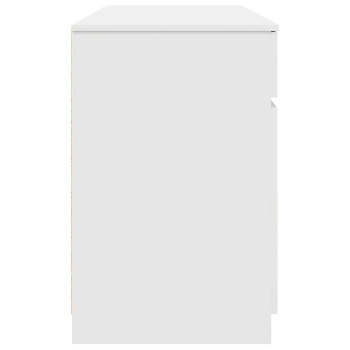 Novaro Asztal Fehér Szerelt fa 140 x 49 x 76 cm - Image 8