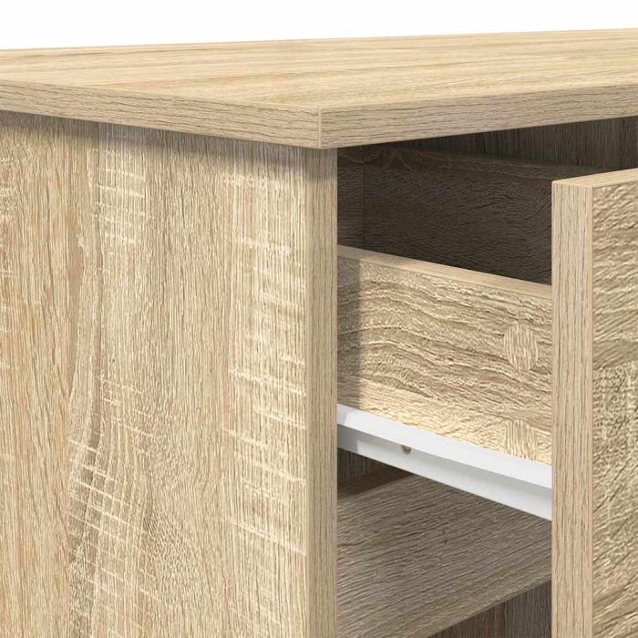 Novaro Asztal sonoma tölgy Szerelt fa 140 x 49 x 76 cm - Image 10