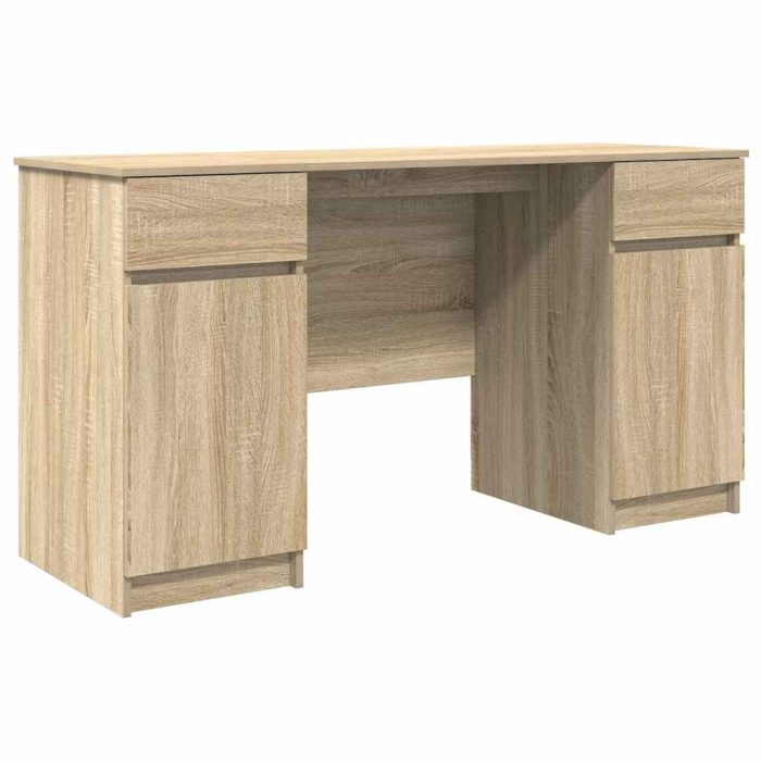 Novaro Asztal sonoma tölgy Szerelt fa 140 x 49 x 76 cm - Image 2