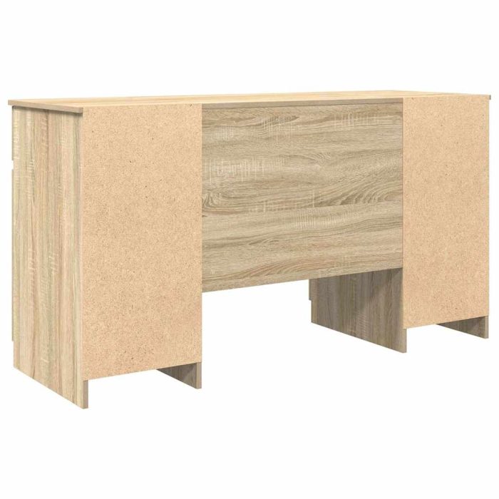 Novaro Asztal sonoma tölgy Szerelt fa 140 x 49 x 76 cm - Image 6