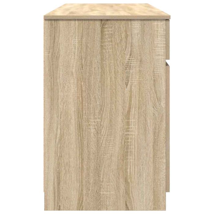 Novaro Asztal sonoma tölgy Szerelt fa 140 x 49 x 76 cm - Image 8