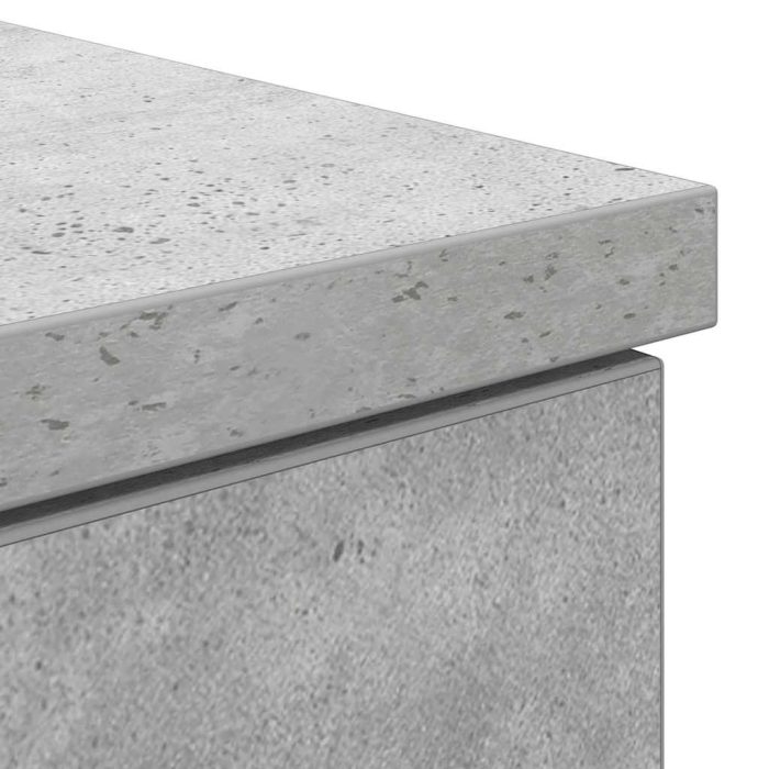 Novaro Asztal Beton szürke Szerelt fa 140 x 49 x 76 cm - Image 9