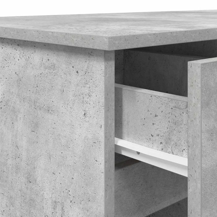 Novaro Asztal Beton szürke Szerelt fa 140 x 49 x 76 cm - Image 10