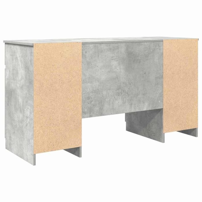 Novaro Asztal Beton szürke Szerelt fa 140 x 49 x 76 cm - Image 6