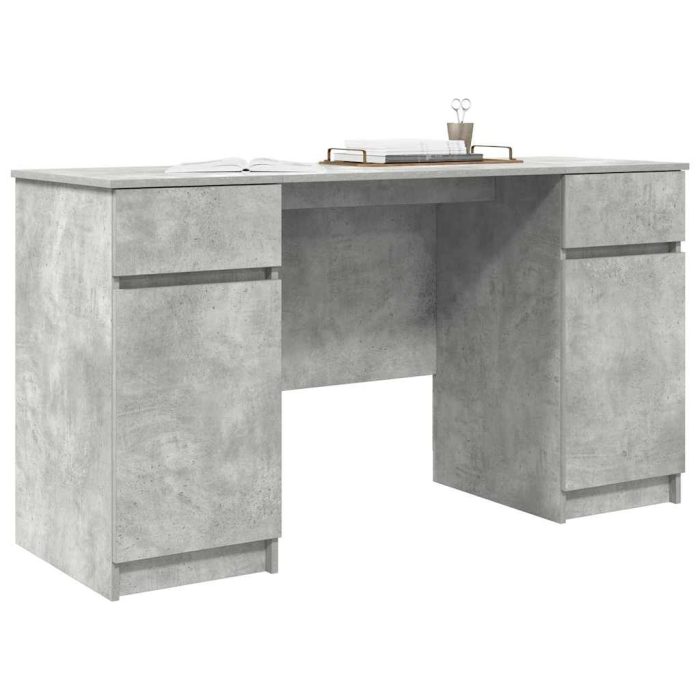 Novaro Asztal Beton szürke Szerelt fa 140 x 49 x 76 cm - Image 3