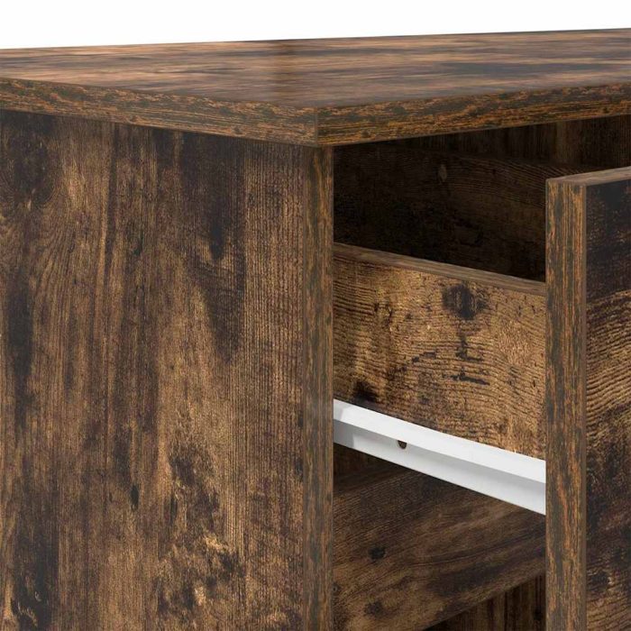 Novaro Asztal Füstölt tölgy Szerelt fa 140 x 49 x 76 cm - Image 10