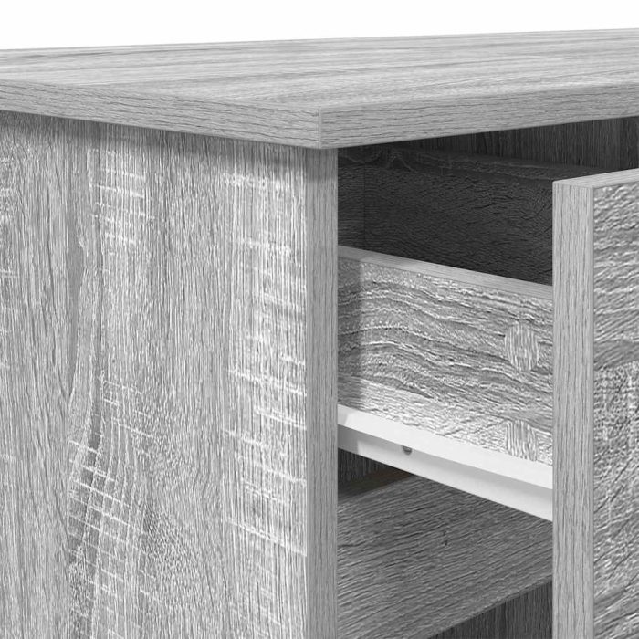 Novaro Asztal Szürke sonoma Szerelt fa 140 x 49 x 76 cm - Image 10