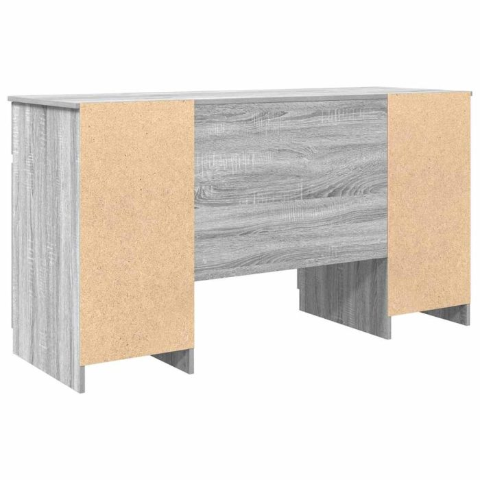 Novaro Asztal Szürke sonoma Szerelt fa 140 x 49 x 76 cm - Image 6