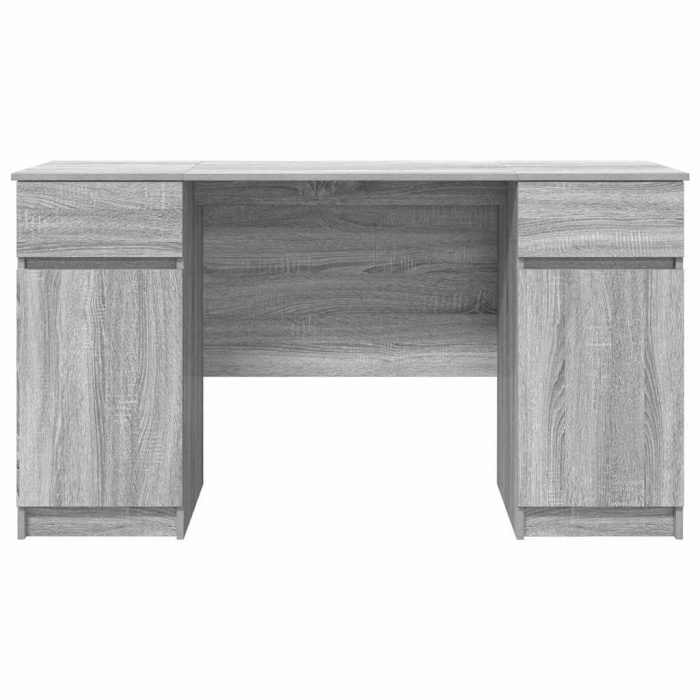 Novaro Asztal Szürke sonoma Szerelt fa 140 x 49 x 76 cm - Image 7