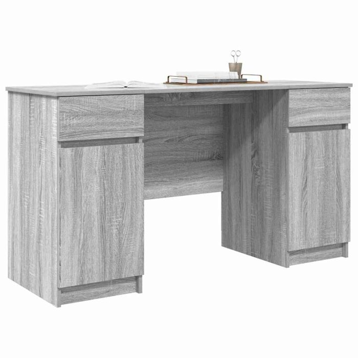 Novaro Asztal Szürke sonoma Szerelt fa 140 x 49 x 76 cm - Image 3