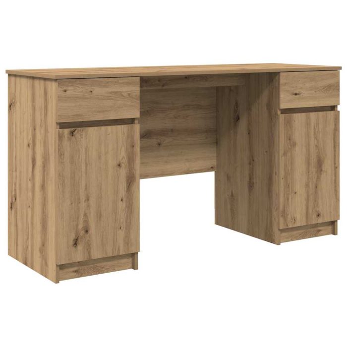 Novaro Asztal kézműves tölgy Szerelt fa 140 x 49 x 76 cm - Image 2