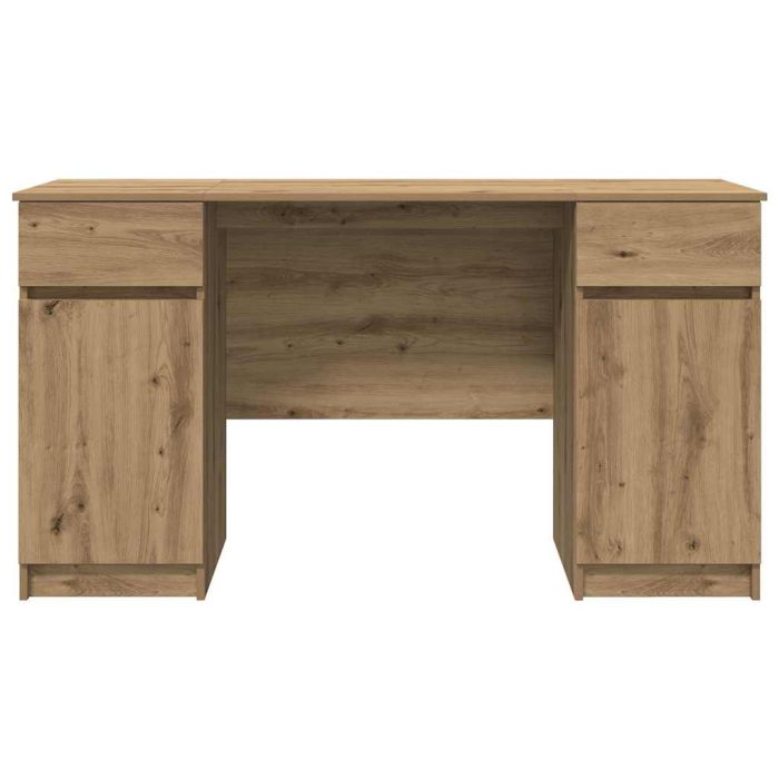 Novaro Asztal kézműves tölgy Szerelt fa 140 x 49 x 76 cm - Image 7