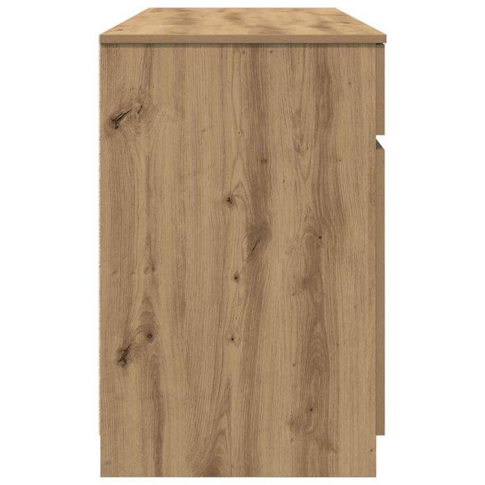 Novaro Asztal kézműves tölgy Szerelt fa 140 x 49 x 76 cm - Image 8