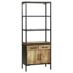 Novaro Magasfiú fiókkal Barna 70 x 35 x 180 cm Tömör Mangófát