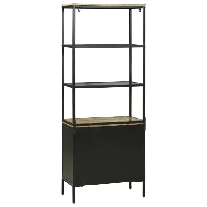 Novaro Magasfiú fiókkal Barna 70 x 35 x 180 cm Tömör Mangófát - Image 7