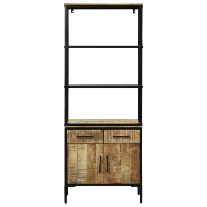 Novaro Magasfiú fiókkal Barna 70 x 35 x 180 cm Tömör Mangófát - Image 5