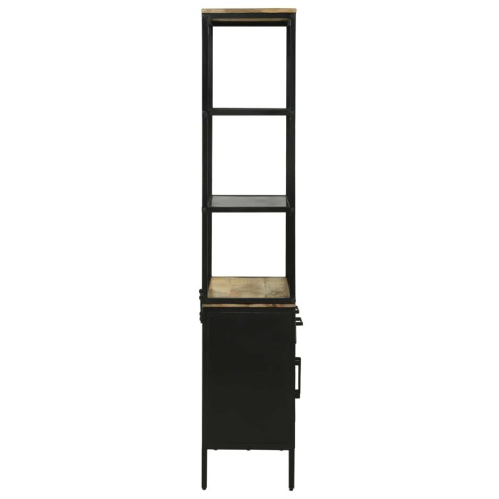 Novaro Magasfiú fiókkal Barna 70 x 35 x 180 cm Tömör Mangófát - Image 6