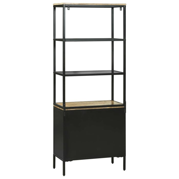 Novaro Magasfiú fiókkal Barna 70 x 35 x 180 cm Tömör Mangófát - Image 7