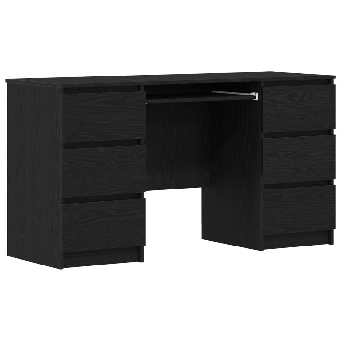 Novaro Asztal Fekete tölgy Szerelt Fa 140 x 50 x 76 cm - Image 2