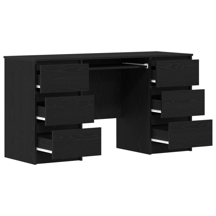 Novaro Asztal Fekete tölgy Szerelt Fa 140 x 50 x 76 cm - Image 5