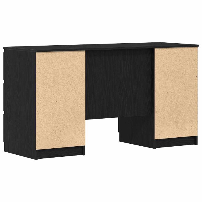 Novaro Asztal Fekete tölgy Szerelt Fa 140 x 50 x 76 cm - Image 8