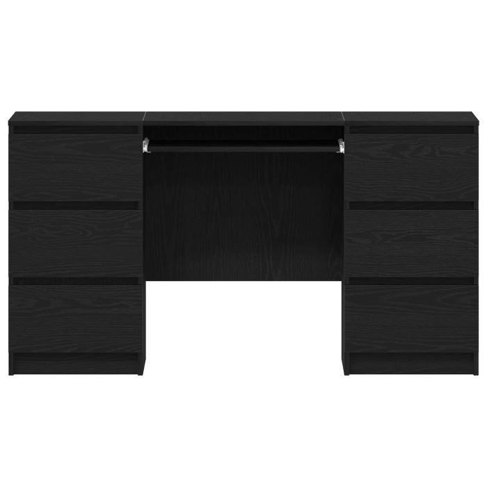 Novaro Asztal Fekete tölgy Szerelt Fa 140 x 50 x 76 cm - Image 6