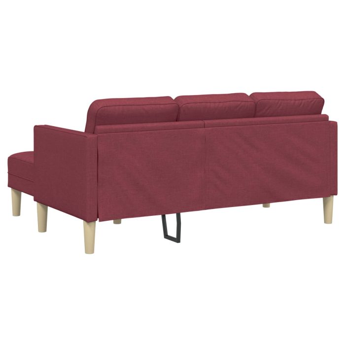 Novaro Kanapé Szett 2 db Bordó Poliészter - Image 8