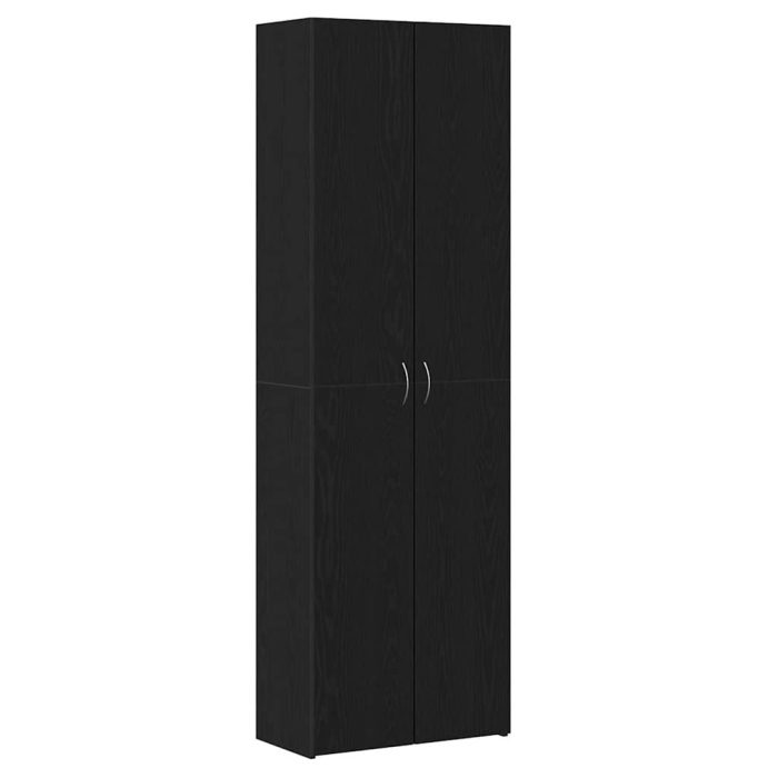 Novaro Irodai szekrény Fekete tölgy 60 x 32 x 190 cm Szerelt Fa - Image 2