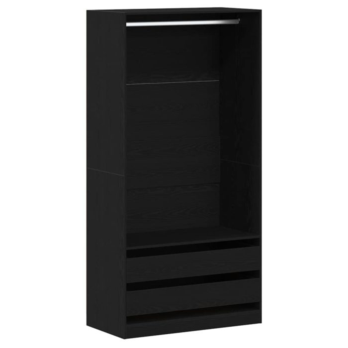 Novaro Ruhásszekrény Fekete tölgy 100 x 50 x 200 cm Szerelt Fa - Image 2