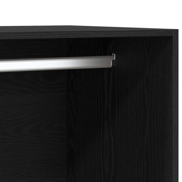 Novaro Ruhásszekrény Fekete tölgy 50 x 50 x 200 cm Szerelt Fa - Image 9