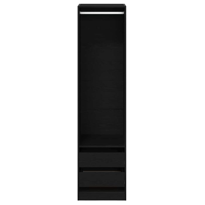Novaro Ruhásszekrény Fekete tölgy 50 x 50 x 200 cm Szerelt Fa - Image 7
