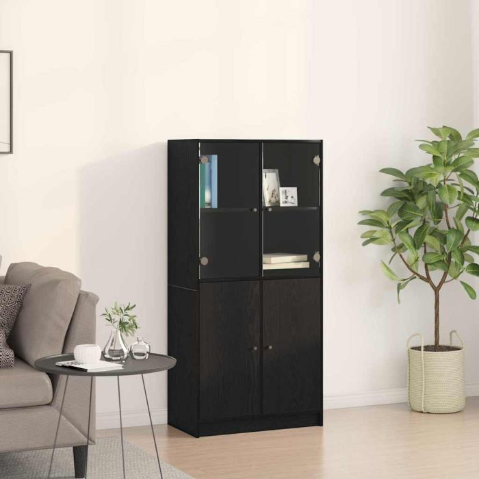 Novaro Magasfiú Fekete tölgy 68 x 37 x 142 cm - Image 4
